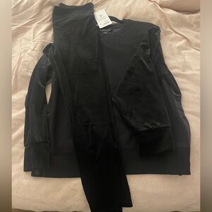 Velvet tights & matching top